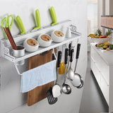 Multifunction,Kitchen,Storage,Organizer,Holder,Hooks,Spice,Shelf