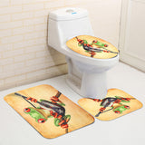 Playing,Guitar,Bathroom,Shower,Curtain,Carpet,Toilet,Cover