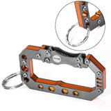 Stainless,Steel,Survial,Climbing,Carabiner,Outdoor,Multifunctional,Backpack,Buckle,Keychain