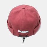 Solid,Color,Retro,Drawstring,Skull,Beanie,Brimless