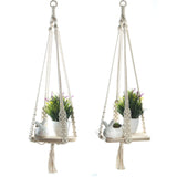 Flower,Holder,Macrame,Plant,Hanger,Hanging,Planter,Basket,Cotton,Braided,Craft