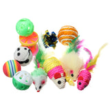 12Pcs,Kitty,Feather,Bells,Balls,Scratch,Teaser