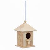 Wooden,Parakeet,Feeder,Hanging,Feeding,Garden,Decoration