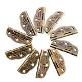 10Pcs,30mmx22mm,Antique,Bronze,Hinges,Cabinet,Closet,Hinges,Screws