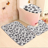 Stone,Pattern,Washable,Bathroom,Pedestal,Toilet,Cover,Bathroom,Floor