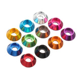 Suleve,M6AN1,10Pcs,Screw,Gasket,Washer,Aluminum,Alloy,Multicolor