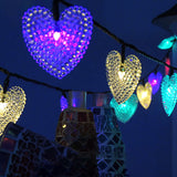 KCASA,Gardening,20LED,Solar,Panel,Light,Heart,Holiday,Christmas,Wedding,Decoration