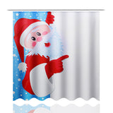 Christmas,Santa,Claus,Toilet,Cover,Curtain