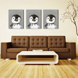 Miico,Painted,Paintings,Cartoon,Penguin,Paintings,Decoration