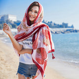 Women,Printing,Summer,Beach,Scarves,Shawl,Sunshade,Scarf