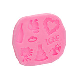 F0633,Silicone,Christmas,Heart,Mould,Chocolate