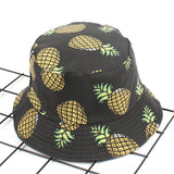 Women,Summer,Causal,Banana,Pineapple,Fruit,Printed,Bucket,Sunshade,Fisherman