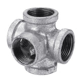 Fitting,Malleable,Galvanized,Outlet,Cross,Female,Connector"