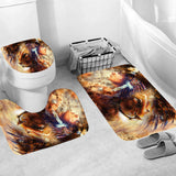 Queen,Women,Printed,Waterproof,Shower,Curtain,Carpet,Toilet,Bathroom,Decoration