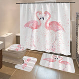 Flamingo,Waterproof,Shower,Curtain,Waterproof,Toilet,Cover,Toilet,Bathroom,Decor