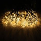 KCASA,Gardening,20LED,Solar,Panel,Light,Leaves,Holiday,Christmas,Wedding,Decoration