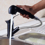 Spray,Kitchen,Basin,Mixer,Swivel,Spout,Monobloc,Faucet,Black