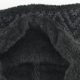 Winter,Thicken,Velvet,Beanie,Scarf,Double,Layers,Knitted