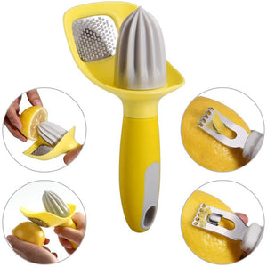 KITCHENDAO,Lemon,Zester,Channel,Knife,Citrus,Reamer,Grater,Catcher,Multifunctional,Kitchen