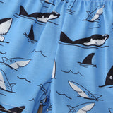 Boy's,Shark,Cartoon,Print,Pants,Casual,Clothing