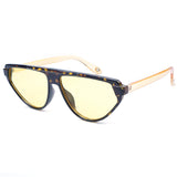 Womens,Leopard,Triangle,Small,Frame,Sunglasses,Outdoor,Eyewear