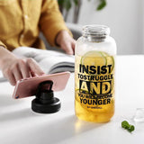 1000ml,Portable,Glass,Water,Bottle,Drink,Outdoor,Sport,Office,Travel,Sleeve,Straw