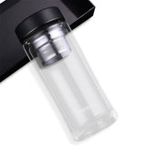 Large,Capacity,Glass,Water,Bottle,Double,Walled,Travel,Portable,Convenient,Infuser