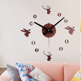 Emoyo,EDIY009,Creative,Large,Clock,Modern,Clock,Mirror,Numbers,Stickers,Office,Decorations