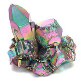 Rainbow,Titanium,Coated,Drusy,Quartz,Crystals,Geode,Gemstone,Mineral,Rocks,Decorations