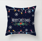 Polyester,Black,Decor,Throw,Pillow,Printing,Cartoon,Christmas,Snowman,Santa,Claus,Cushion,Cover