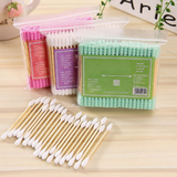 Double,Cotton,Disposable,Women,Makeup,Cotton,Wooden,Sticks,Clean,Health,Tools