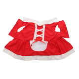 Puppy,Christmas,Santa,Claus,Dress,Clothes,Costume,Apparel,Coats