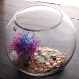 Round,Clear,Glass,Flower,Planter,Terrarium,Decor