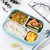 Stainless,Steel,Insulated,Bento,Lunch,Compartments,Outdoor,Camping,Picnic