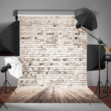 5x7FT,Retro,White,Brick,Photography,Background,Valentine,Backdrop,Decorations