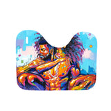 Graffiti,Couple,Bathroom,Waterproof,Shower,Curtain,Toilet,Cover