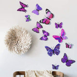 12pcs,Butterfly,Design,Decal,Stickers,ations