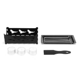 Black,Rectangular,Cheese,Raclette,Grill,Bakeware