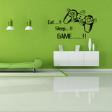 Creative,Handle,Stickers,SLEEP,GAME",Black,Vinyl,Removable,Printed,Sticker"