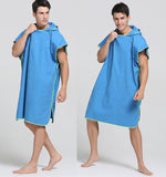 KCASA,Adult,Wearable,Bathrobe,Beach,Towel,Quick,Drying,Hooded,Changing,Sunscreen,Cloak,Towel,Poncho,Microfiber,Swimsuit,Cloak