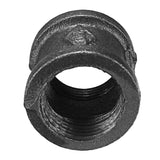 Straight,Malleable,Connector,Female,Coupling,Banded,Black,Fitting"