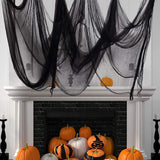 Halloween,Party,Supplies,Spooky,Cloth,Creepy,Scary,Gauze,Cloth,Doorways,Walls,House,Entryways,Decorative