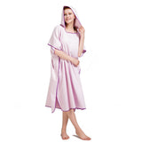 KCASA,Adult,Wearable,Bathrobe,Beach,Towel,Quick,Drying,Hooded,Changing,Sunscreen,Cloak,Towel,Poncho,Microfiber,Swimsuit,Cloak