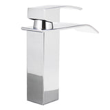 Waterfall,Spout,Chrome,Bathroom,Basin,Single,Handle,Faucet,Mixer