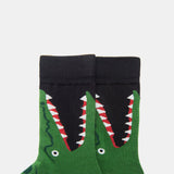 Socks,Street,Trend,Female,Socks,Cartoon,Crocodile,Korean,Version,Sports,Style