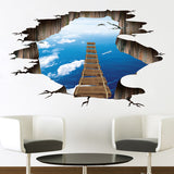 Miico,Creative,Bridge,Broken,Removable,Decorative,Decor,Sticker