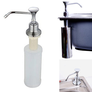 220ml,White,Kitchen,Chrome,Liquid,Dispenser,Bathroom,Bottles