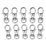 10Pcs,Silver,Alloy,Swivel,Lobster,Clasp,Round