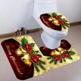 180x180cm,Christmas,Shower,Curtain,Toilet,Cover,Floor,Pedestal