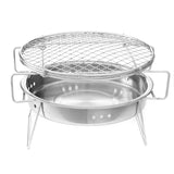 Portable,Folding,Barbecue,Charcoal,Grill,Stainless,Steel,Patio,Camping,Picnic,Cooking,Stove